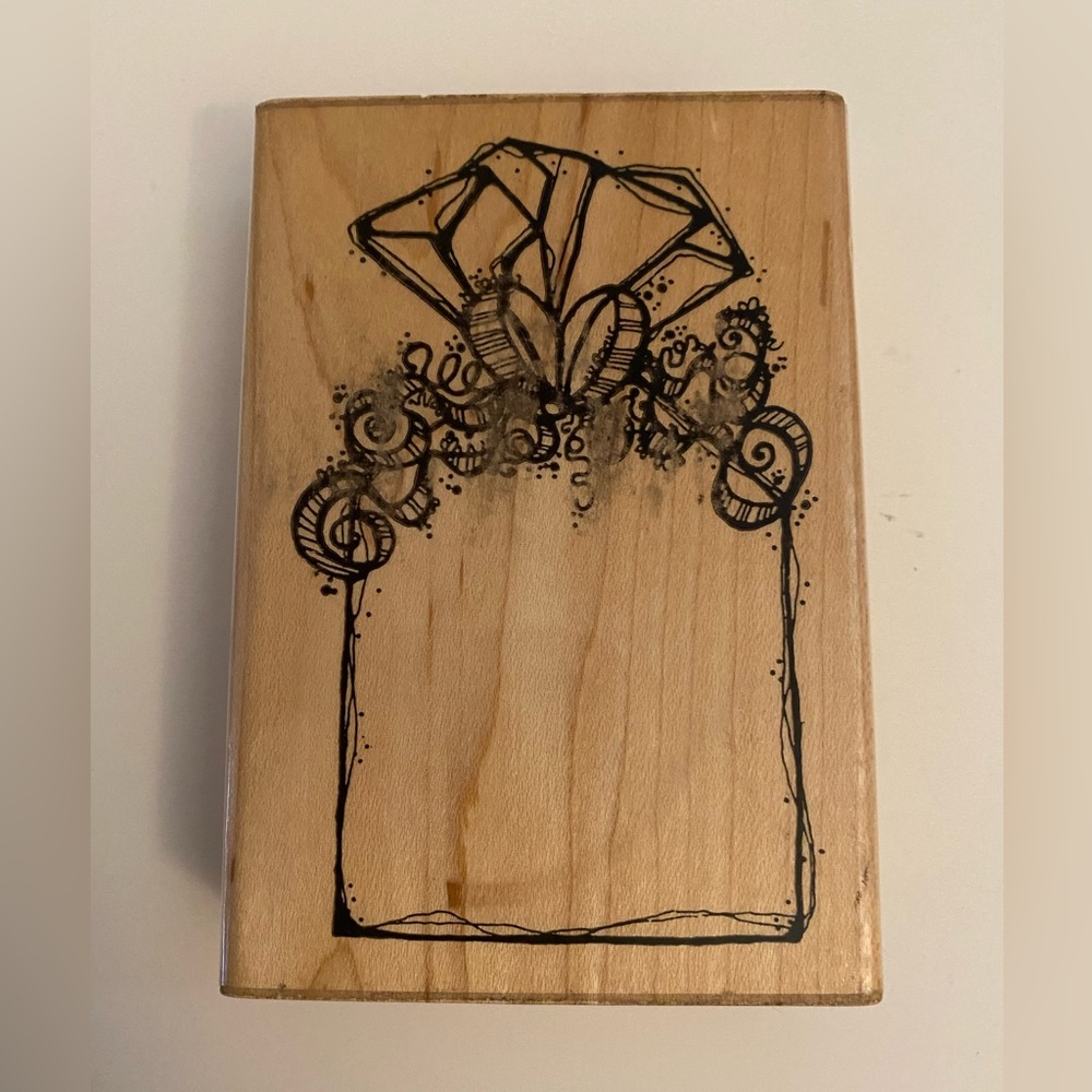 DOTS U114 Wrapped Up rubber stamp